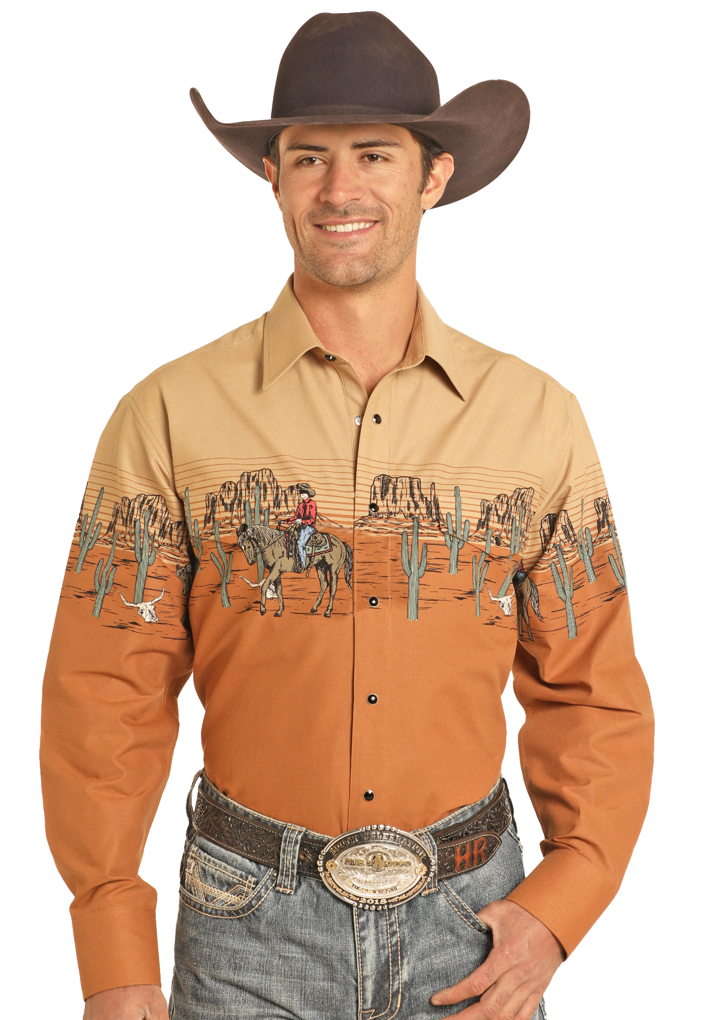 Cowboy Desert Border Shirt