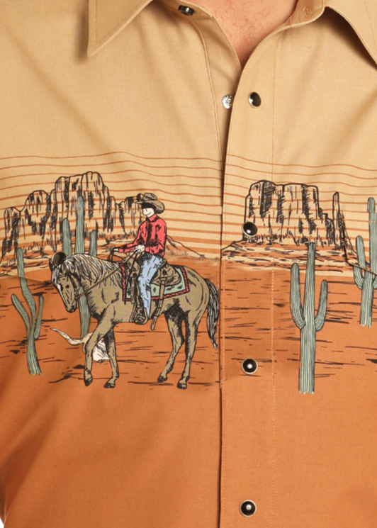 Cowboy Desert Border Shirt