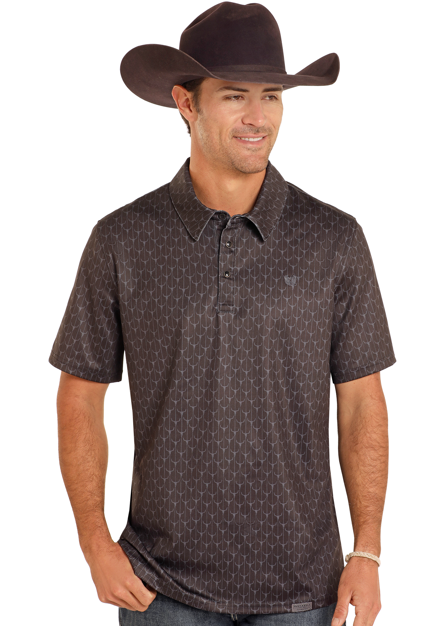 Steer Skull Performance Polo